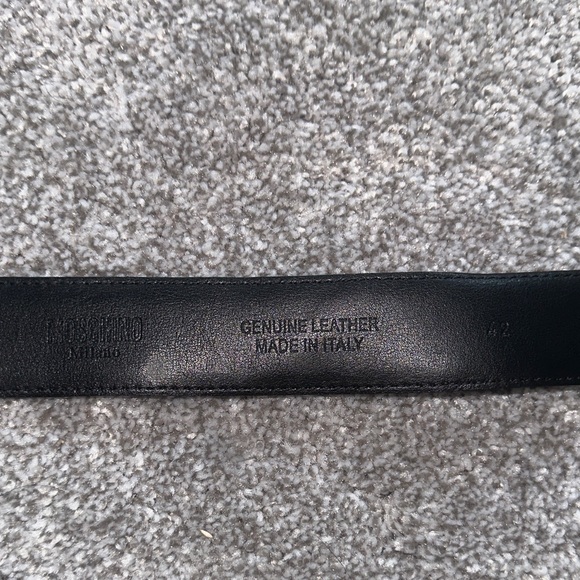 Moschino Sleek Black Logo Belt main image 5
